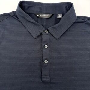 Travis Mathews‎ Men's Short Sleeve Solid Black Large Golf Polo Shirt
